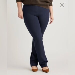 Quince Navy Straight Leg Pants